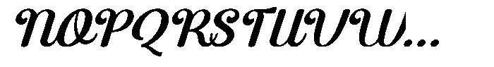 Balurie Italic Font UPPERCASE