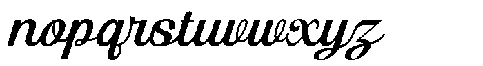 Balurie Italic Font LOWERCASE