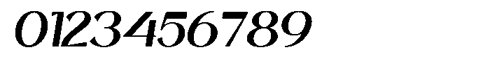 Balvier Italic Font OTHER CHARS