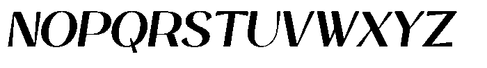 Balvier Italic Font UPPERCASE