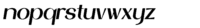 Balvier Italic Font LOWERCASE