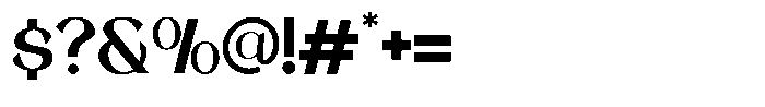 Balvier Regular Font OTHER CHARS