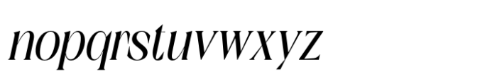 Balvine Italic Font LOWERCASE