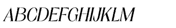 Balvine Rough Italic Font UPPERCASE
