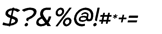 Balyt Italic Font OTHER CHARS