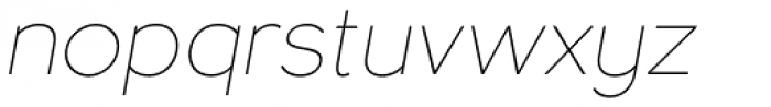 Bambino New Thin Italic Font LOWERCASE