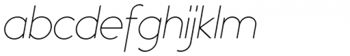 Bambino Thin Italic Font LOWERCASE