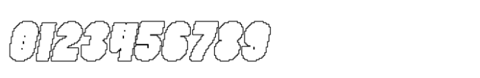 Bamboly Pixel Outline Font OTHER CHARS