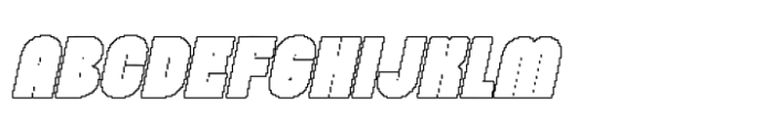 Bamboly Pixel Outline Font UPPERCASE