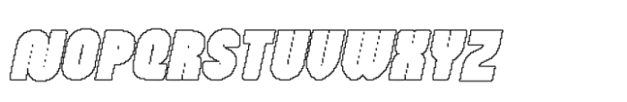 Bamboly Pixel Outline Font UPPERCASE