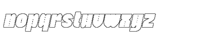 Bamboly Pixel Outline Font LOWERCASE