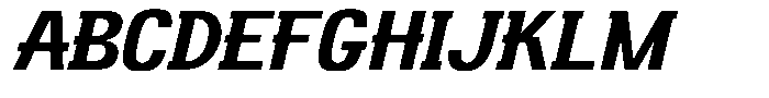 Banberry Italic Font UPPERCASE