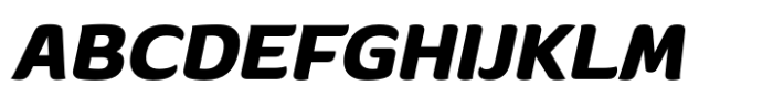 Banburi Bold Italic Font UPPERCASE