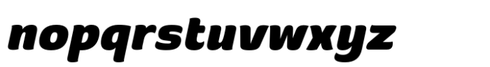 Banburi Extra Bold Italic Font LOWERCASE