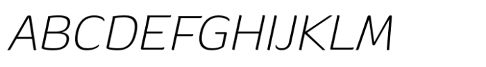 Banburi Extra Light Italic Font UPPERCASE
