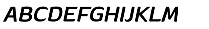 Banburi Medium Italic Font UPPERCASE