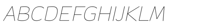 Banburi Thin Italic Font UPPERCASE