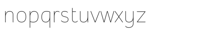 Banburi Thin Font LOWERCASE