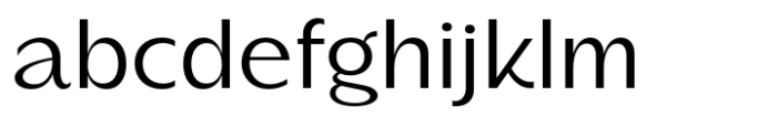 Banchero Light Font LOWERCASE