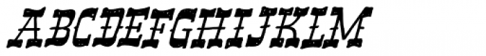 Band Wagon Italic Font UPPERCASE