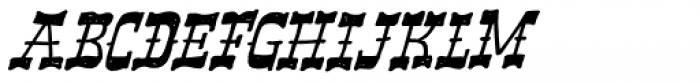 Band Wagon Italic Font LOWERCASE