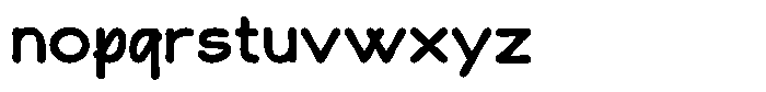 Banda Note Bold Font LOWERCASE