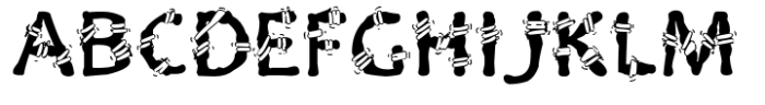 Bandage Font UPPERCASE