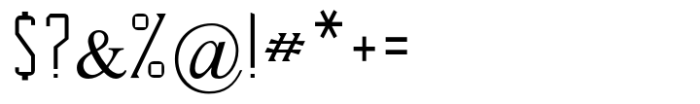 Bandana MF 26 Regular Font OTHER CHARS
