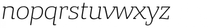 Bandera Cyrillic Light Italic Font LOWERCASE