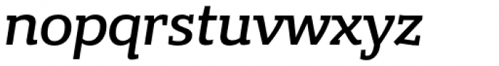 Bandera Cyrillic Medium Italic Font LOWERCASE