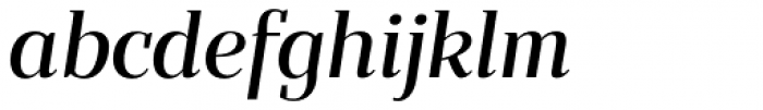 Bandera Display Cyrillic Medium Italic Font LOWERCASE