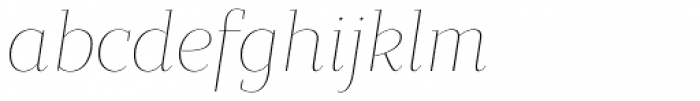 Bandera Display Cyrillic Thin Italic Font LOWERCASE