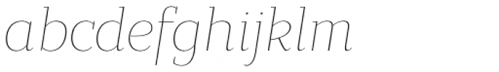 Bandera Text Cyrillic Thin Italic Font LOWERCASE