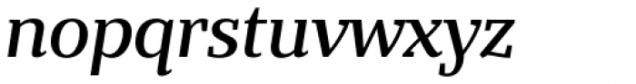 Bandera Text Medium Italic Font LOWERCASE