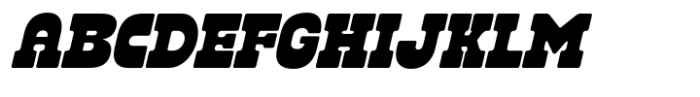 Banditor Italic Font UPPERCASE
