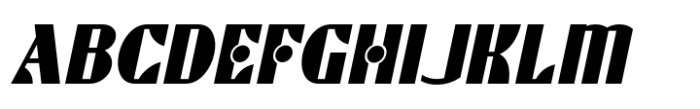 Bandmaster JNL Oblique Font UPPERCASE