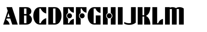 Bandmaster JNL Regular Font UPPERCASE
