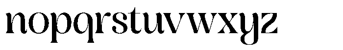 Banera Font LOWERCASE