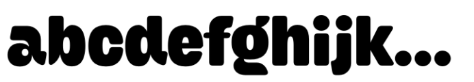 Bangel Black Rounded Font LOWERCASE