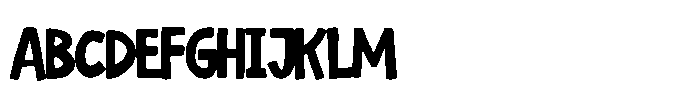 Bangkok Comic Font UPPERCASE