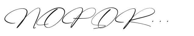 Bangkok Signature Italic Font UPPERCASE