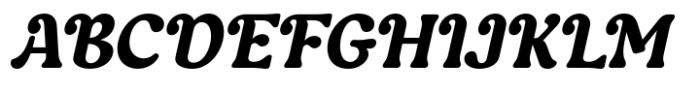 Bangora Italic Font UPPERCASE
