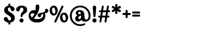 Bangora Regular Font OTHER CHARS