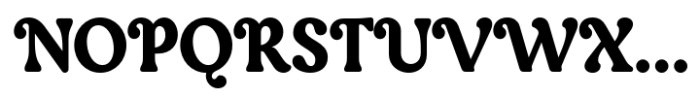 Bangora Regular Font UPPERCASE