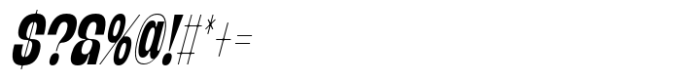 Banigar Condensed Bold Italic Font OTHER CHARS