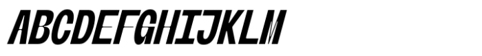 Banigar Condensed Bold Italic Font UPPERCASE