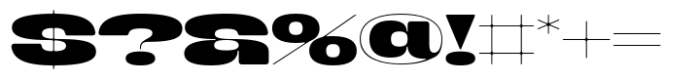 Banigar Round Expanded Extra Bold Font OTHER CHARS