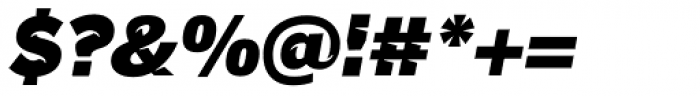 Banjax Notched Ultra Italic Font OTHER CHARS