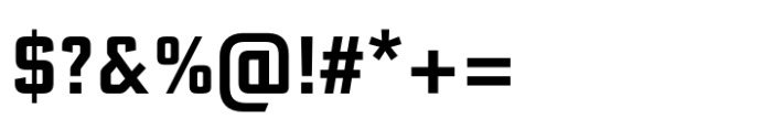 Bank Sans Comp Medium Font OTHER CHARS