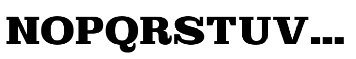 Bankers Slab Expanded Font UPPERCASE